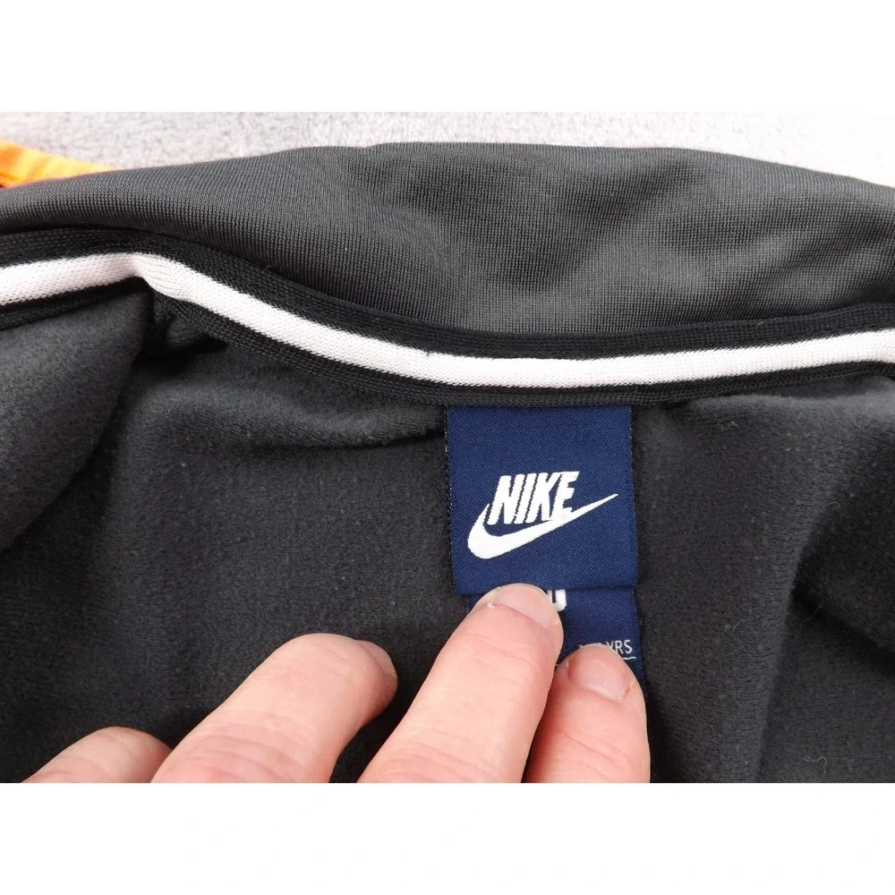 Nike Jacket Boy's Size 2T Toddler Gray/Orange‎ Zip Up Pockets Just Do It Graphic
